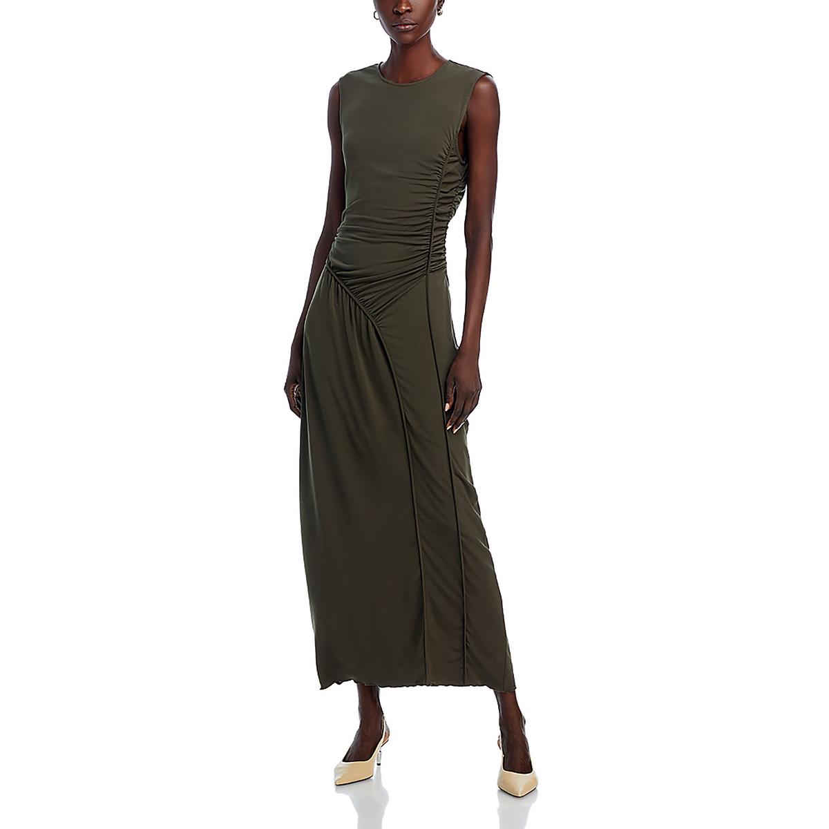 

Платье макси без рукавов с рюшами от Kimberl Womens Derek Lam 10 Crosby, цвет shitake