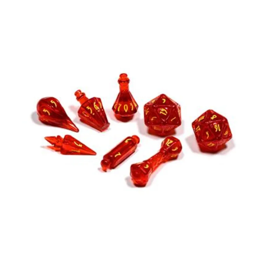 

Набор Wizard Poly — Драконий огонь (8), Polyhero Dice - Wizard (Tabletop Tycoon)
