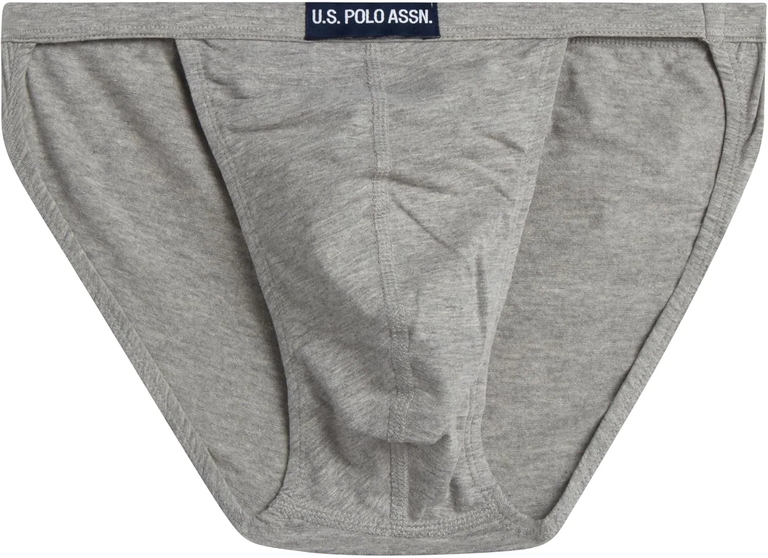 Боксеры U.S. POLO ASSN., Black/Heather Grey/Charcoal Heather- String — фото 4