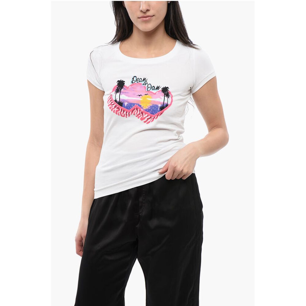 

Футболка SPRAY SUNSET из хлопка, облегающая Dsquared2, White