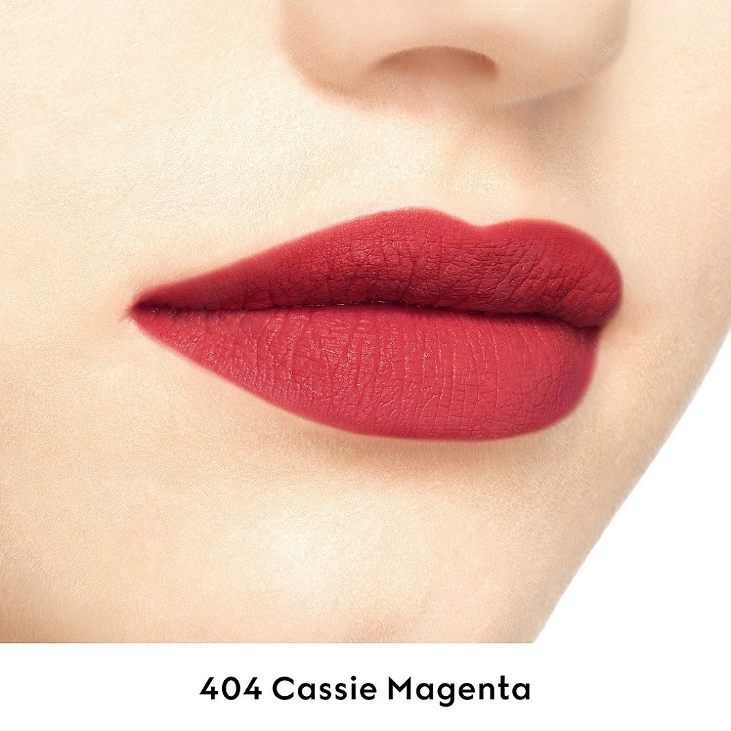 Помада для губ gucci beauty rouge à lèvres mat Gucci, nr. 404 - cassie magenta, вес 3.5 гр. — фото 4