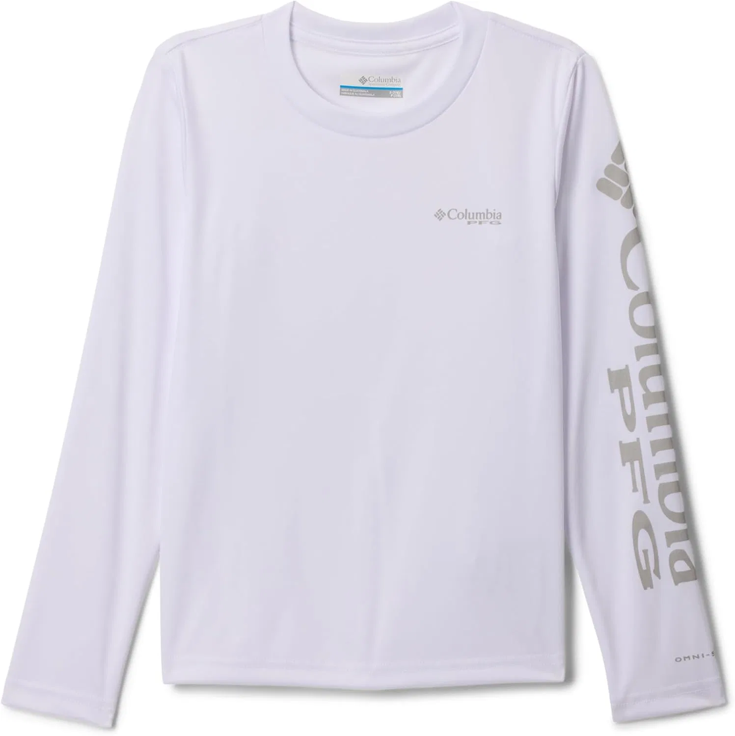 Футболка с длинным рукавом для девочек Columbia, White
