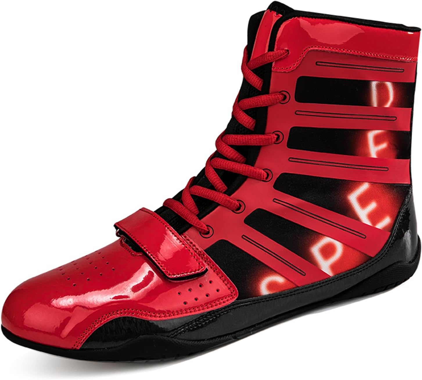 

Боксерские кроссовки Cmadolrs для мужчин и женщин, дышащие борцовские туфли для мужчин и женщин, тренировочные кроссовки для подростков, противоскользящие фитнес-кроссовки, черный/красный