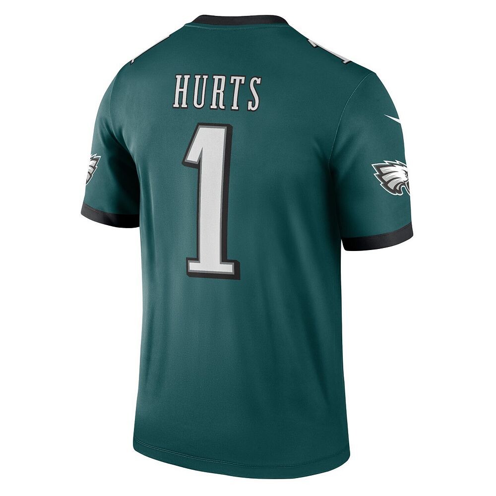 Мужская майка Nike Jalen Hurts Midnight Green Philadelphia Eagles Legend, цвет Eag Green — фото 4