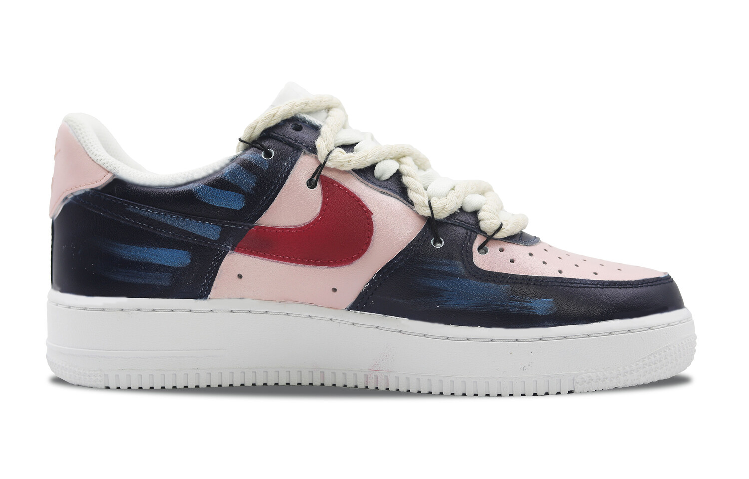 

Кроссовки Nike Air Force 1 Skateboarding Shoes Men Low-top Blue/Pink/Red/Yellow/White, белый