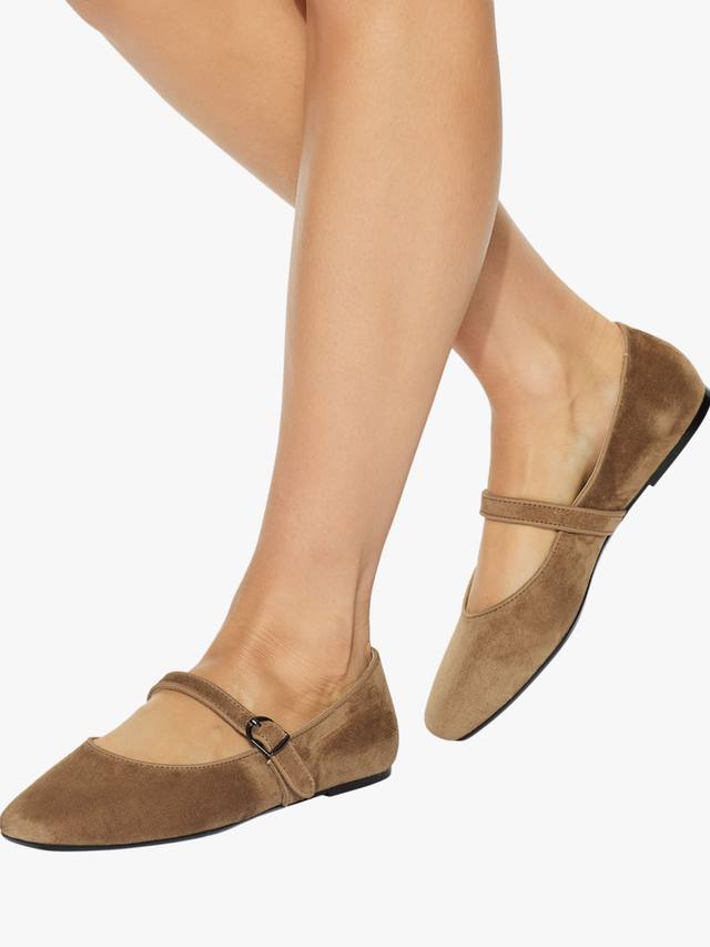 Туфли-лодочки Nina Mary Jane из замши KG Kurt Geiger, Camel — фото 2