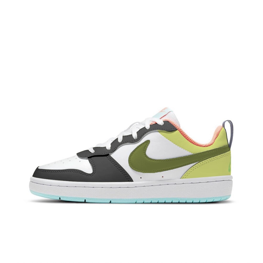 

Кроссовки Nike Court Borough 2 Skateboarding Shoes Women's Low-top Black/Green, черный/зеленый