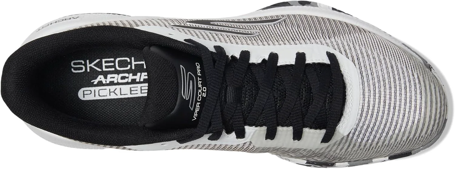 Кроссовки Skechers для мужчин Pickleball Viper Court Pro 2.0, белый/черный — фото 2