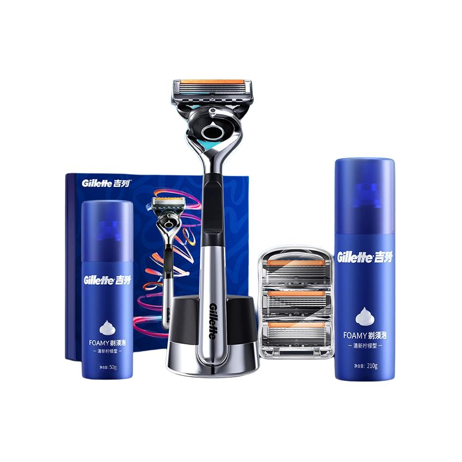 

Набор для бритья из пяти предметов от Subtle Sharpness до Smoothness Gillette