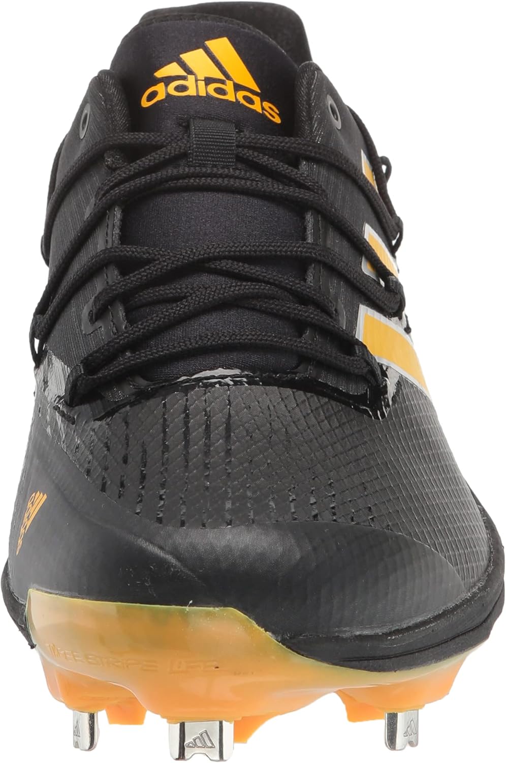 Бутсы Adidas Men's Adizero Afterburner 8, черный/золотой/серебряный — фото 2
