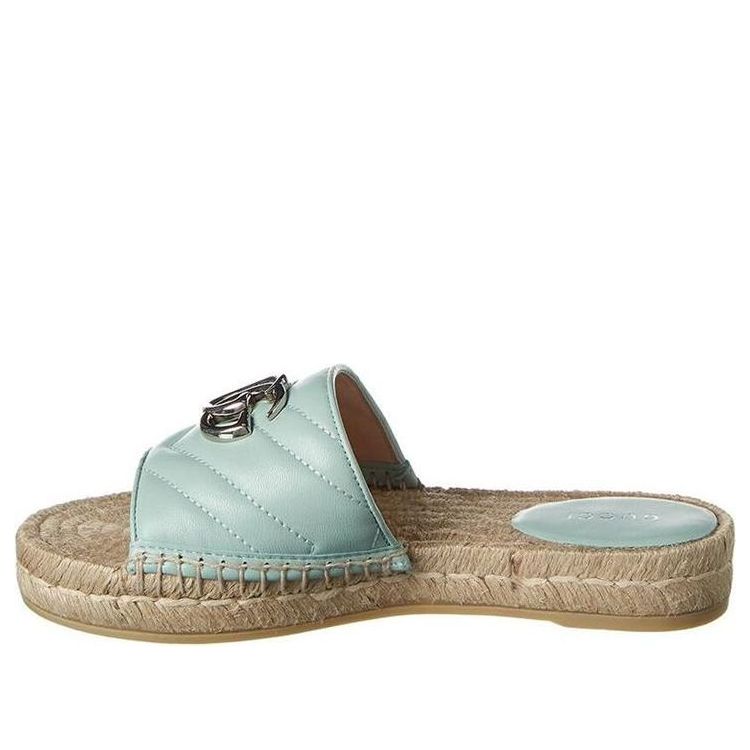 

Сандалии (WMNS) Gucci Double g Straw Woven Mint Green Slippers 628106-BKO00-3926