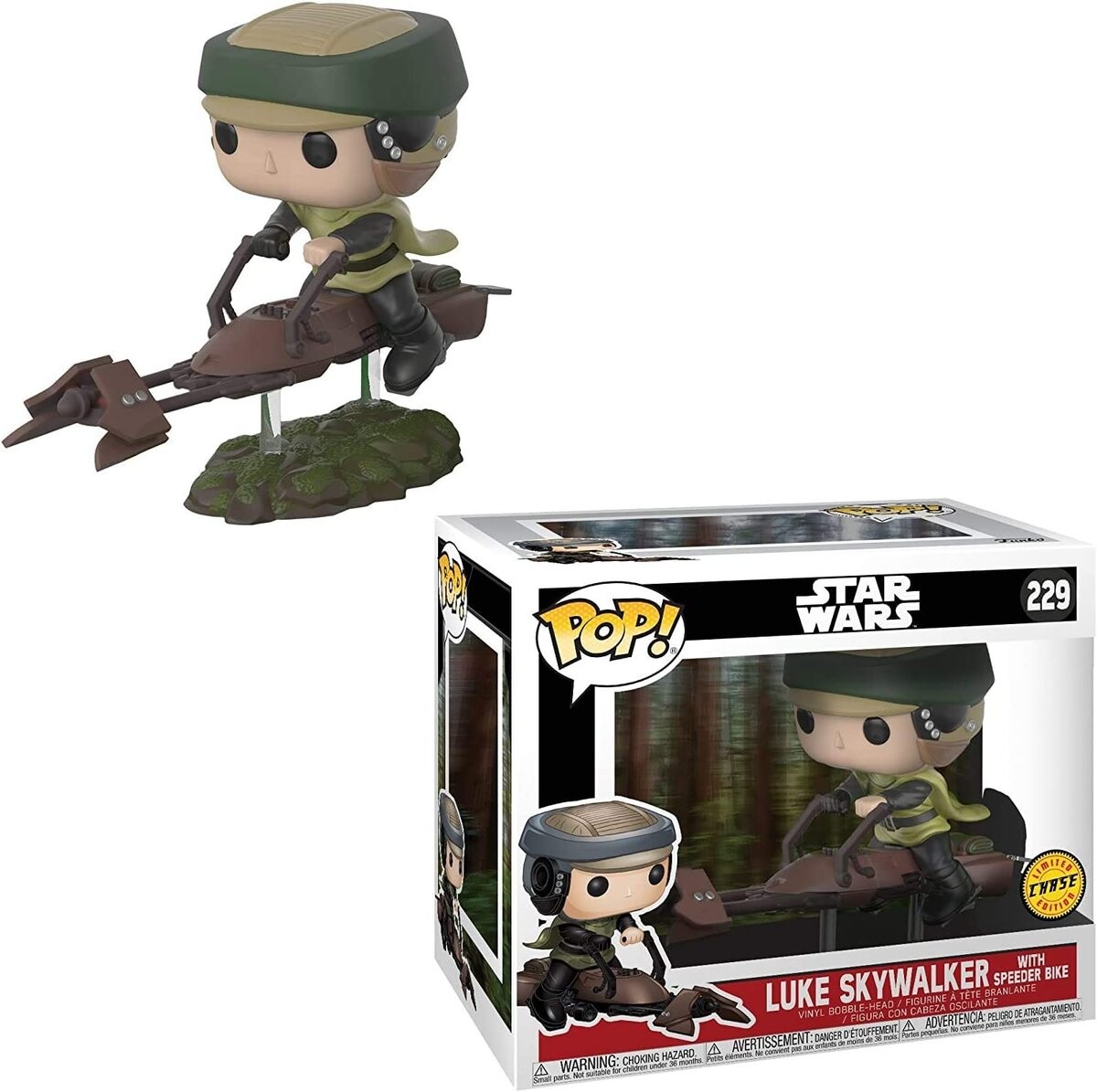 

Фигурка Funko Pop!, STAR WARS 228 LUKE Bike CHASE