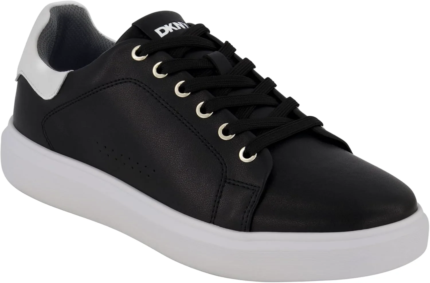 Мужские кроссовки DKNY Eva Sole с круглым носком и шнуровкой, черный — фото 4