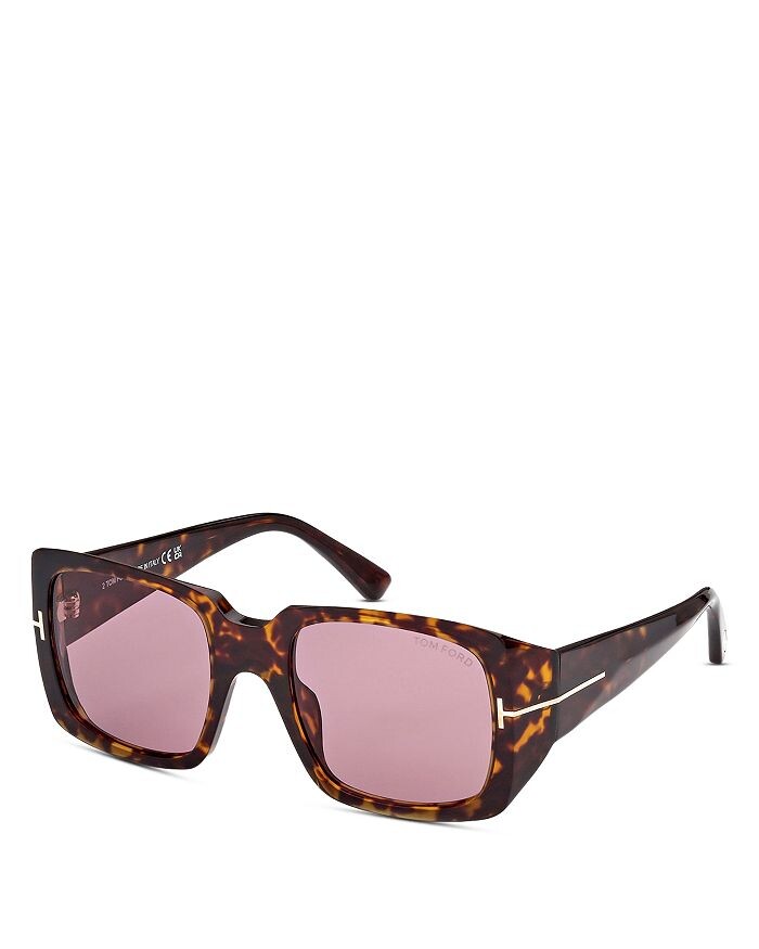 

Квадратные солнцезащитные очки Tom Ford Ryder-02, 51 мм, коричневый