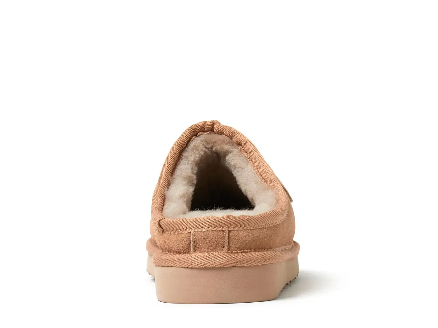 Тапочки Fireside by Dearfoams Greta Clog Slipper — женские, коньячного цвета — фото 2