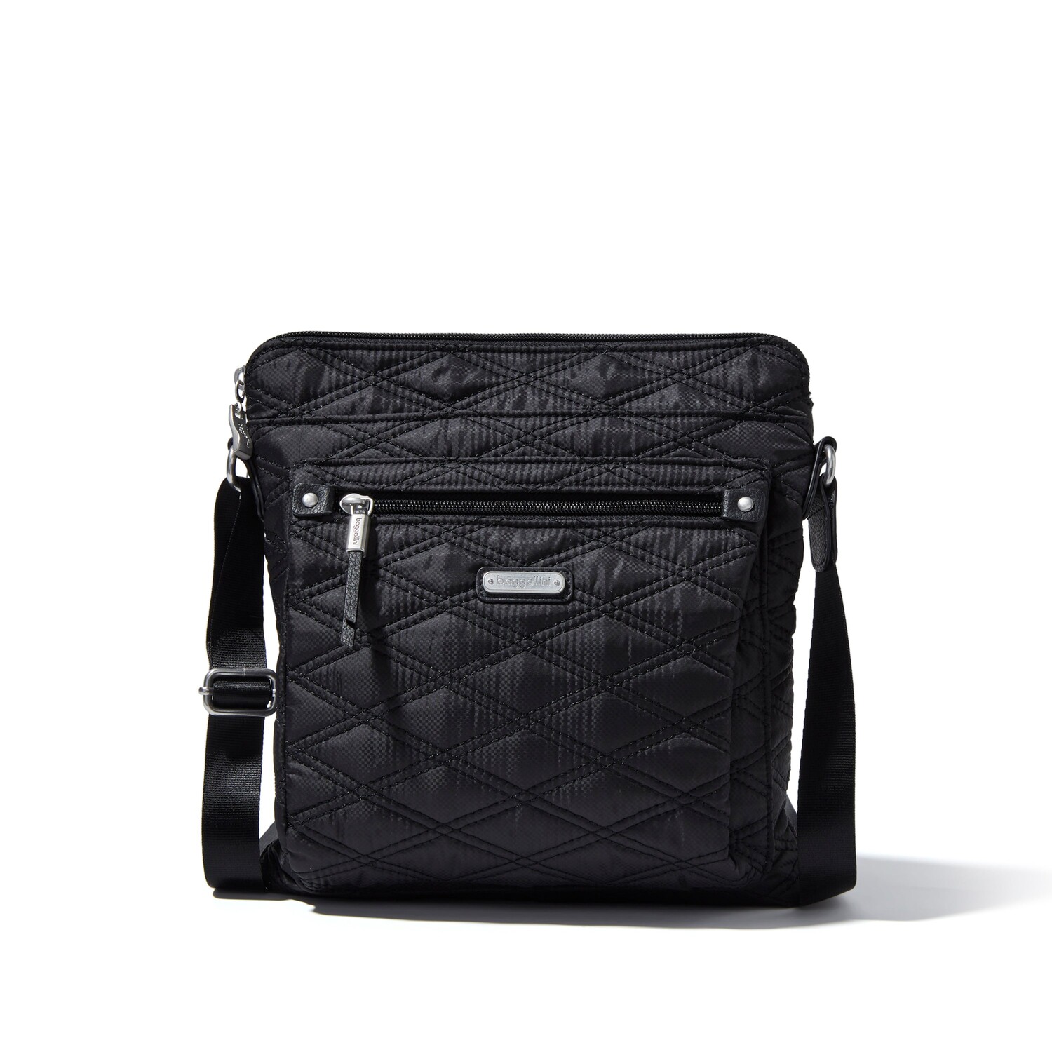 

Baggallini Сумка через плечо Go Bagg с RFID-браслетом, цвет Black Quilt