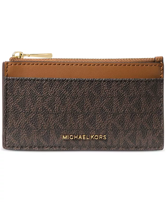 

Сумка Jet Set Small Zip Key Card Case Michael Kors, коричневый/бежевый