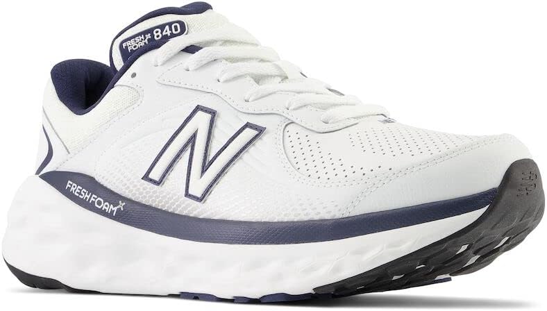 Кроссовки для бега New Balance Men's Fresh Foam X 840 V1, White/Team Navy/White — фото 4