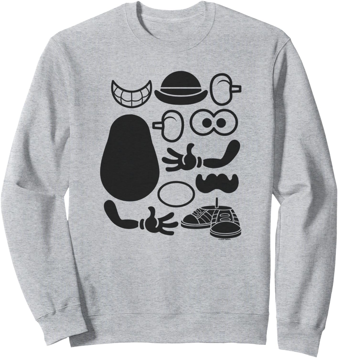 

Аксессуары Мистера Картофельной Головы, силуэты, групповой снимок, постер, толстовка, синяя Mr. Potato Head