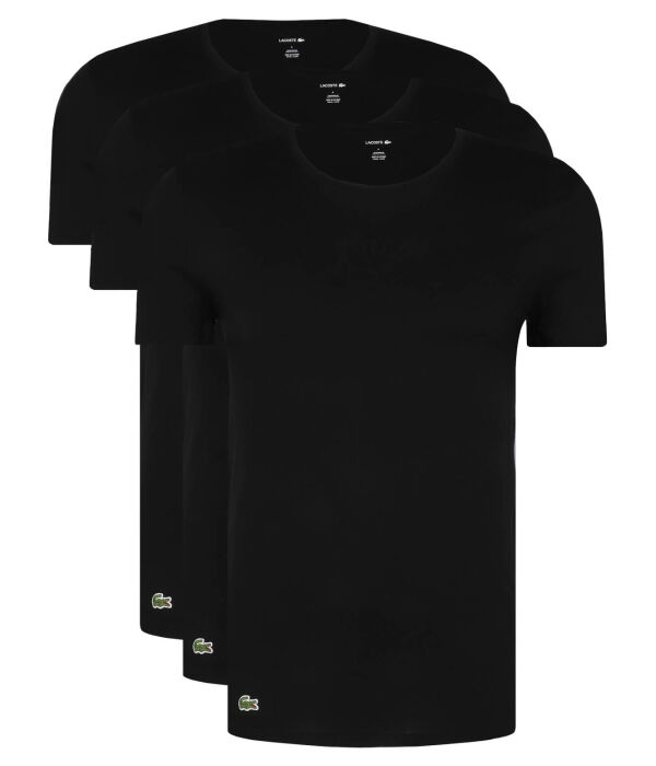 

Футболки 3 шт. Slim fit Lacoste, черный