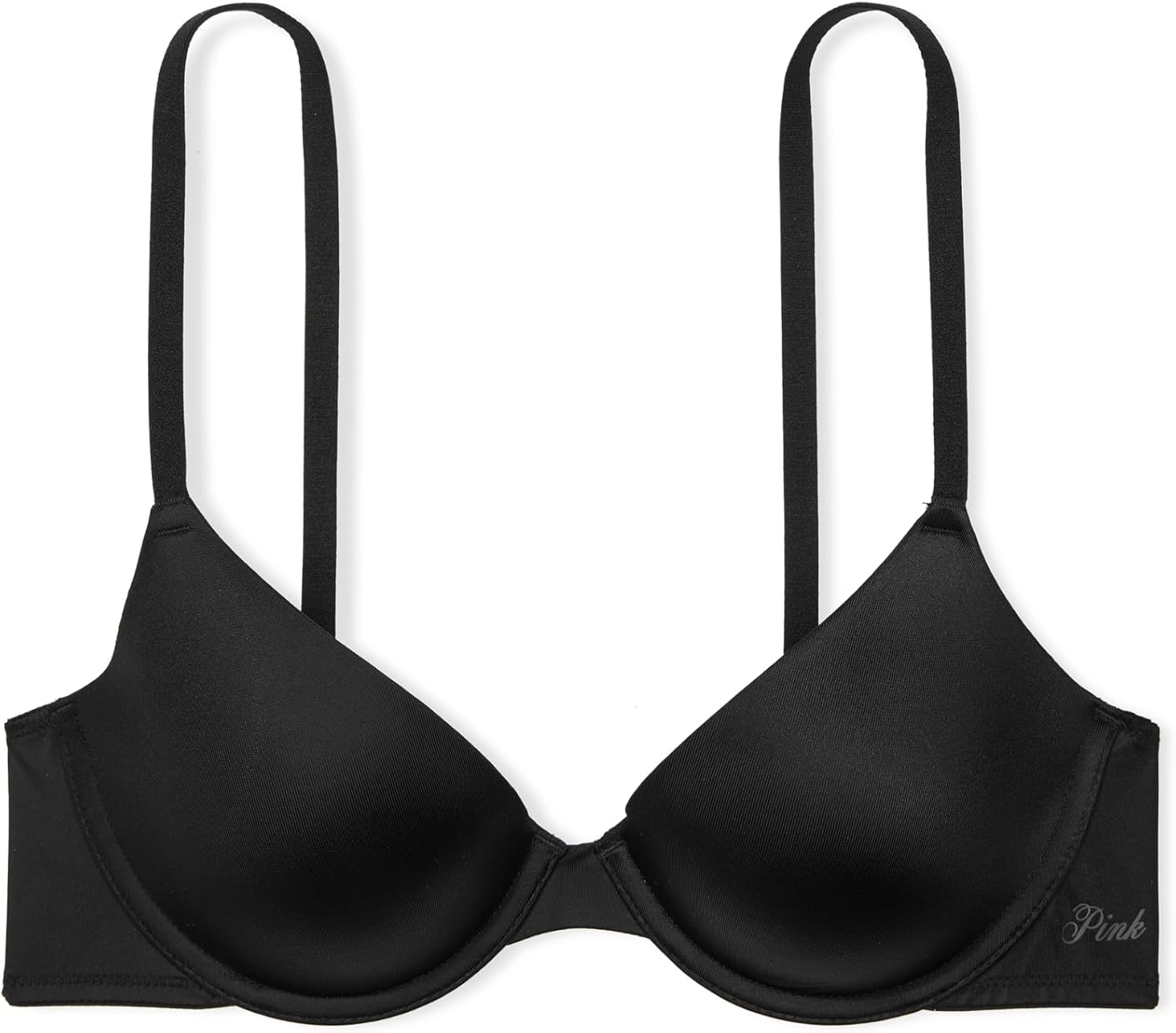 Бюстгальтер Victoria's Secret Wear Everywhere Lightly Lined T-Shirt, размер 32A-40DDD, розовый, Pure Black — фото 3