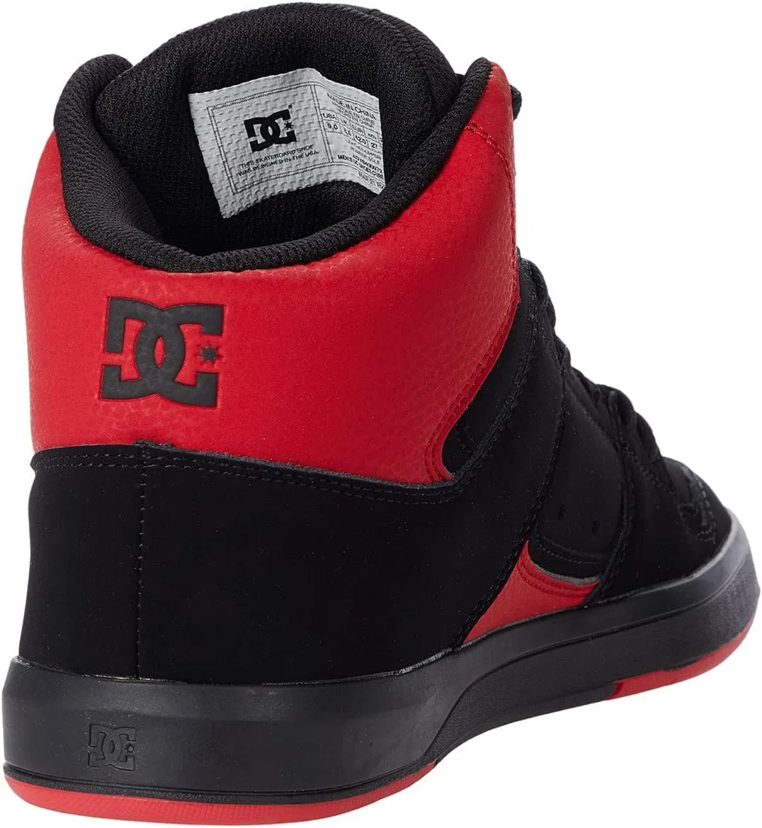 Высокие кеды для скейтбординга DC Shoes, черный/черный/красный — фото 4