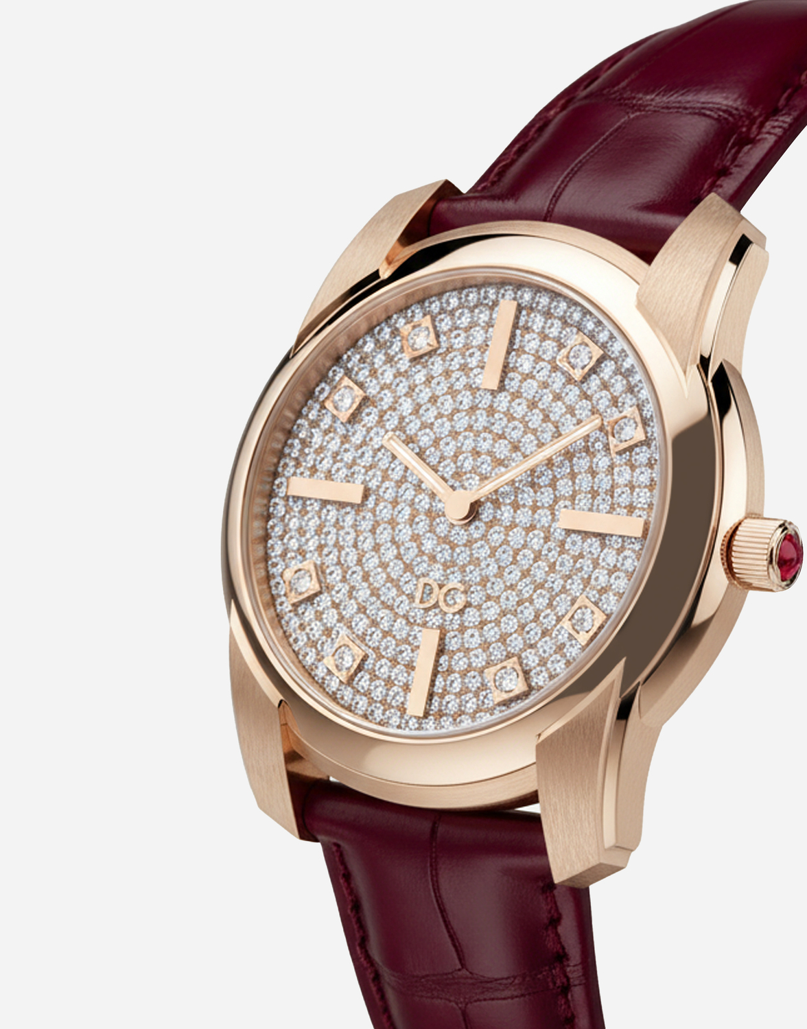 DOLCE & GABBANA Часы DG7 Pavé из красного золота — фото 3