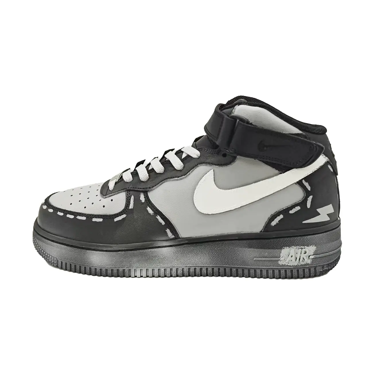 

Nike Haze Zone Synthetic Leather Gray Shades Thermal, Slip Resistant, And Abrasion Resistant Coverage High top