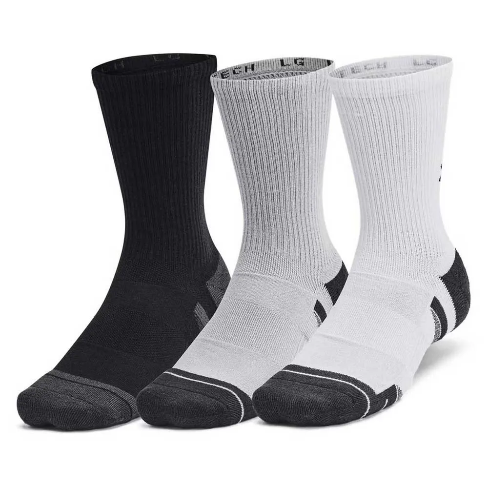 

Носки Under Armour Performance Tech crew 6 pairs, черный/серый