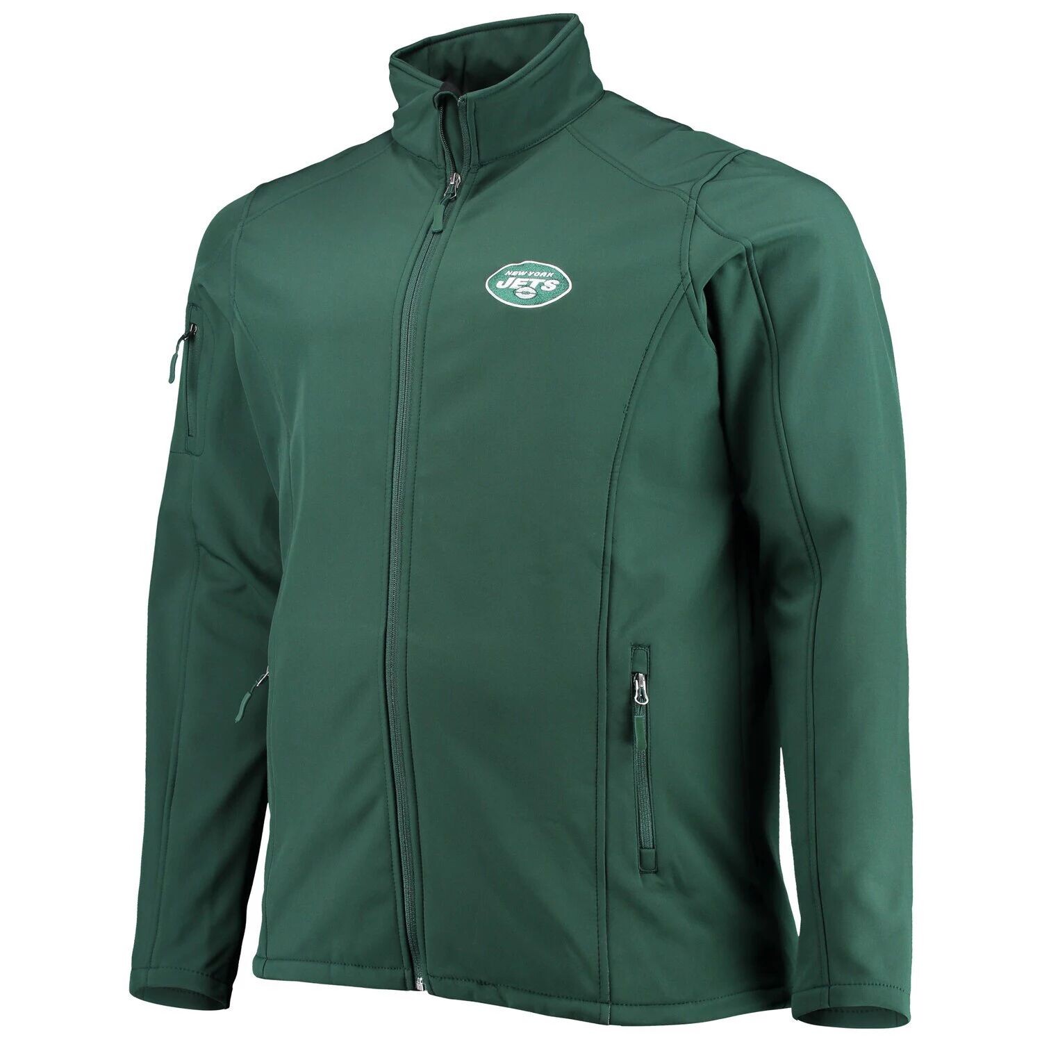 

Мужская куртка Dunbrooke Green New York Jets Big & Tall Sonoma Softshell с молнией во всю длину