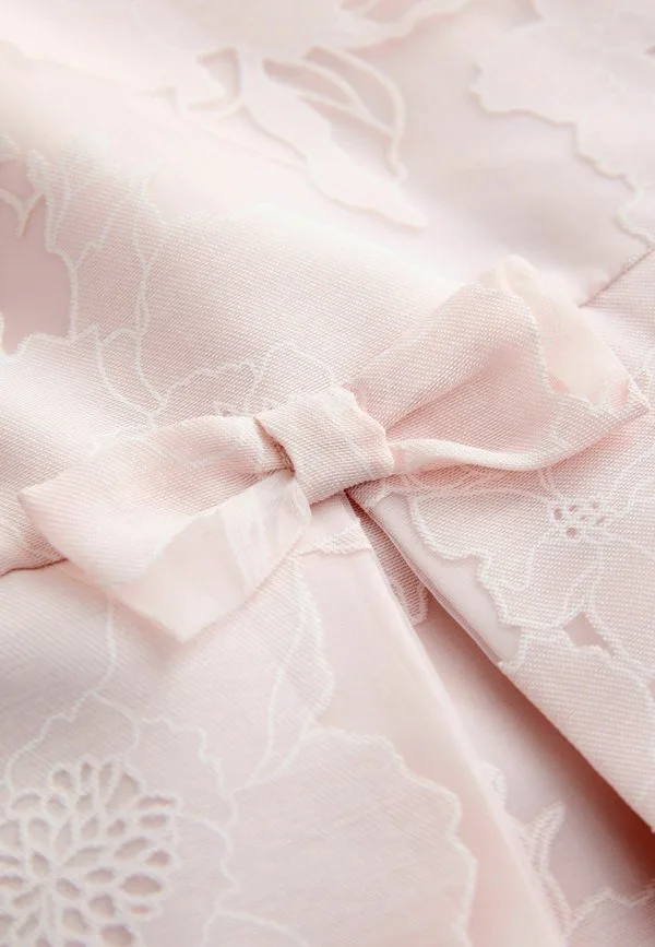 Платье повседневное с цветочным жаккардом, прямого кроя Next, Pink — фото 3