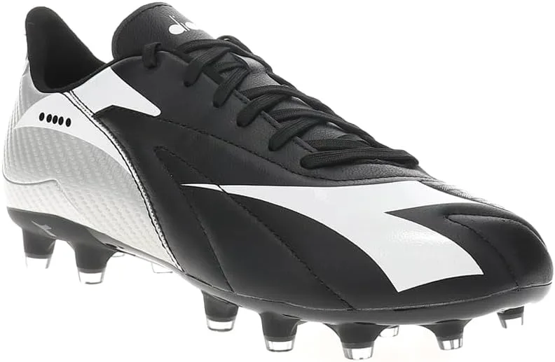 Футбольные бутсы Diadora Maximus Elite Lt Slp12 для мужчин - черный, серебристый — фото 2