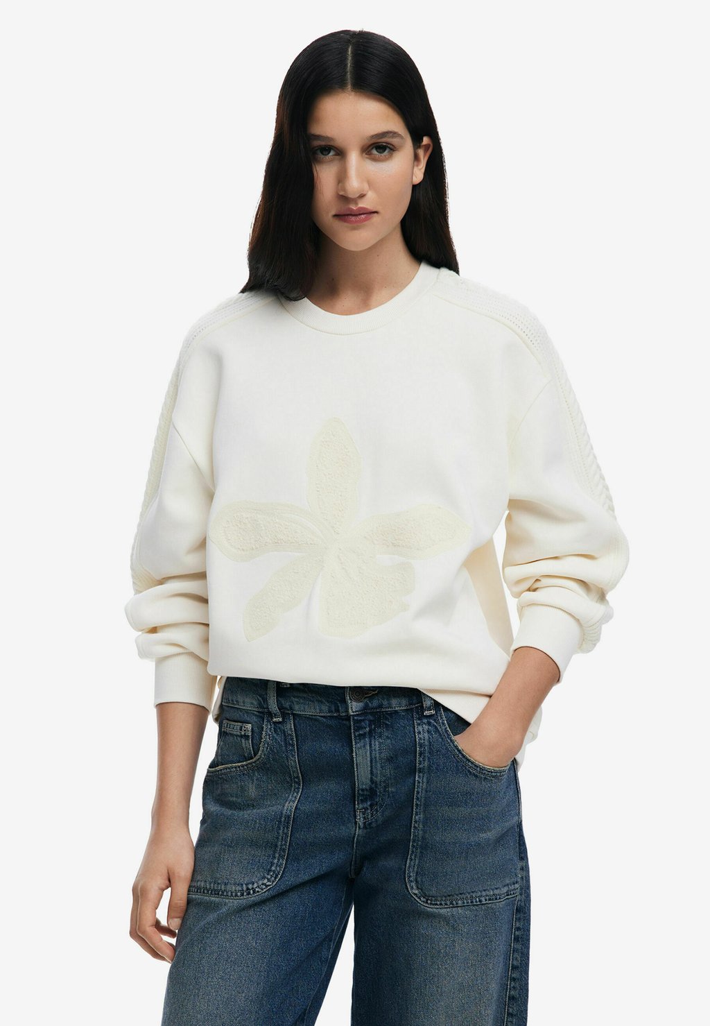 

Толстовка FLORAL SWEATSHIRT Desigual, бежевый