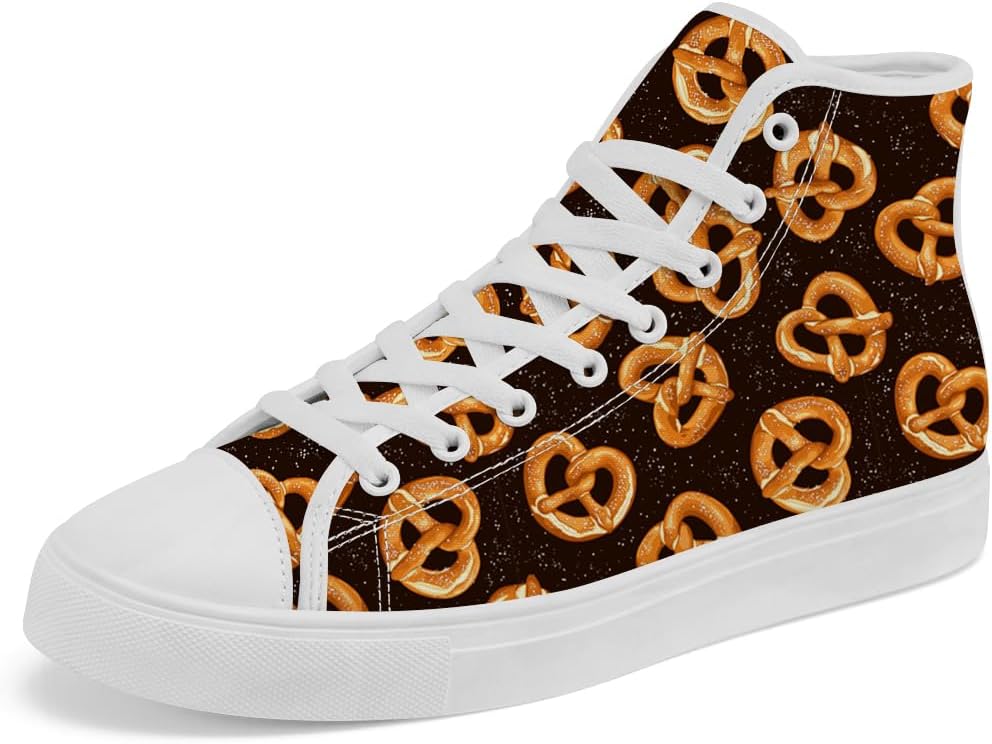 

Кеды на высокой подошве Chebing Pretzel из ткани, высокие кроссовки со шнуровкой, повседневная обувь для женщин и мужчин, черный