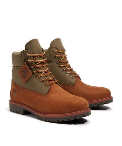 Ботинки водонепроницаемые Timberland Heritage 6-Inch, коричневые