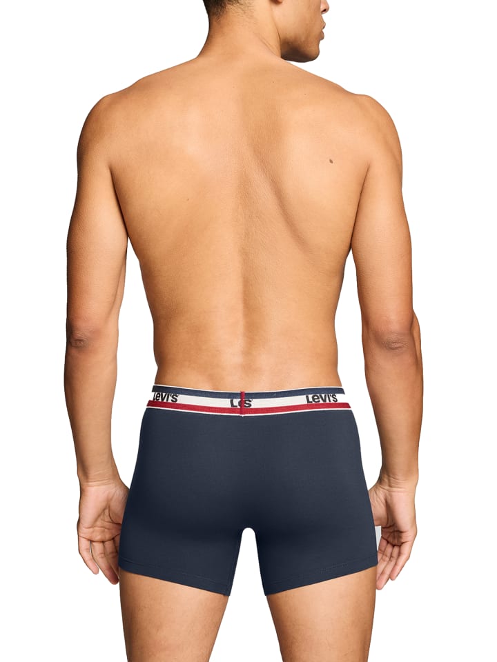 Levi´s Боксерские шорты LEVIS MEN REPEAT SPW LOGO BOXER BRIEF 2P темно-синего цвета — фото 4
