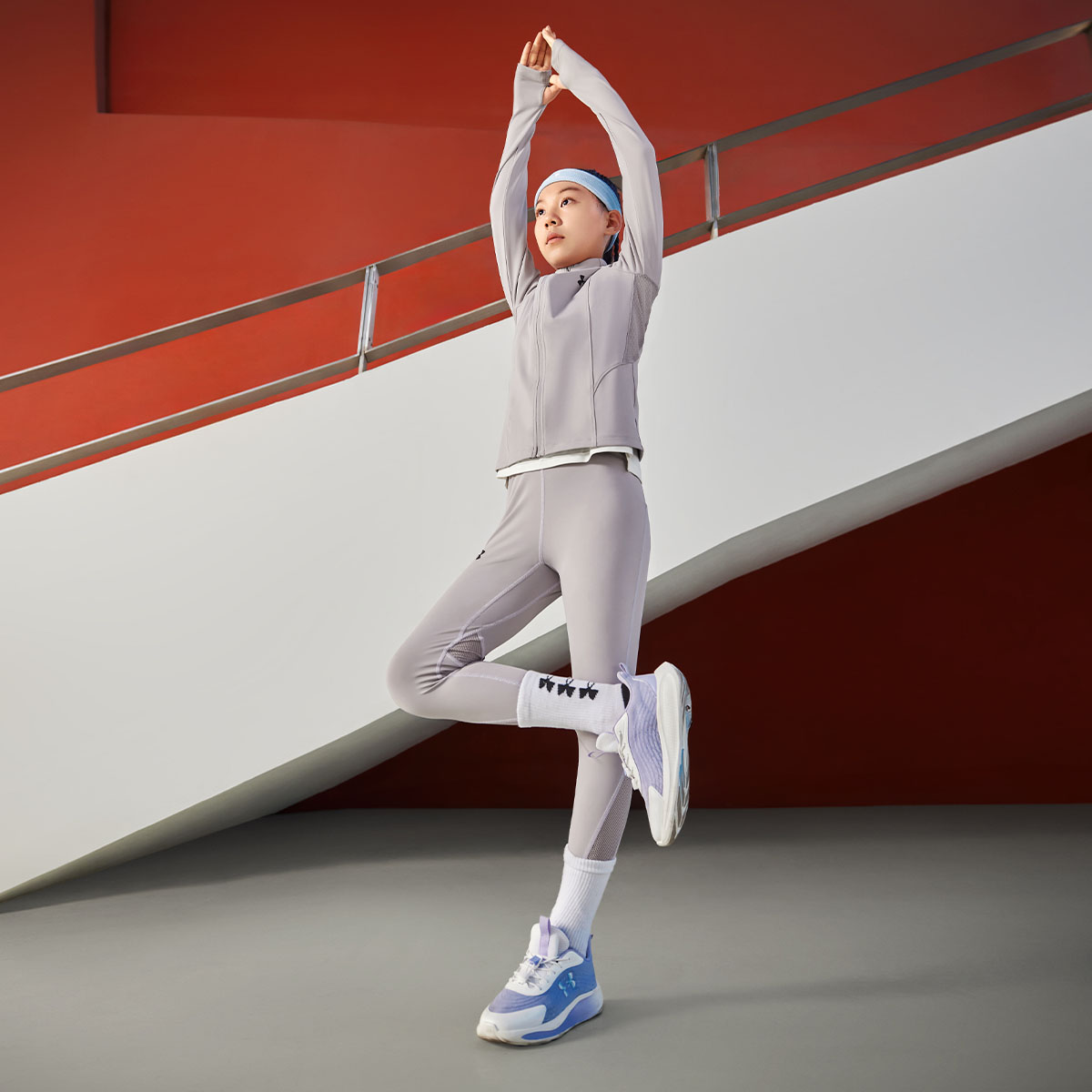 Повседневная спортивная одежда для подростков Under Armour, фиолетовый — фото 3