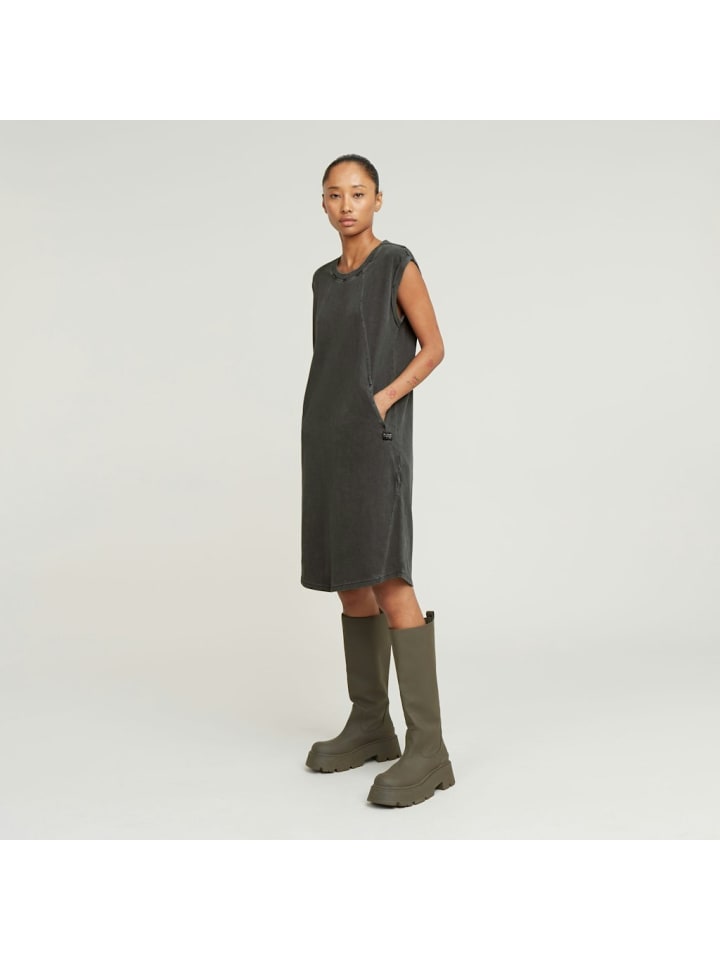 

Платье до колена G-Star Raw, цвет dk black gd