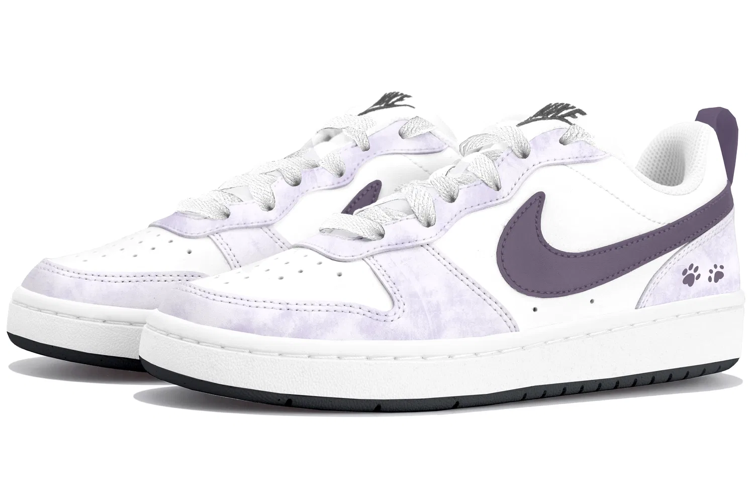 Кроссовки для скейтбординга Nike Court Borough Kids Purple — фото 4