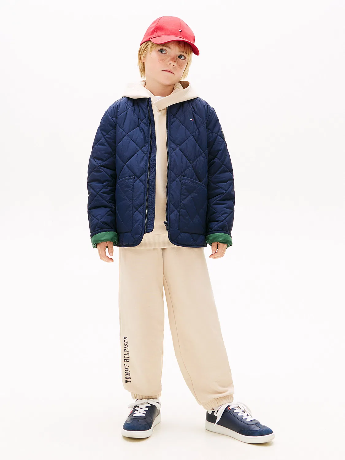 Обычные брюки из махровой ткани Tommy Hilfiger, Beige — фото 3