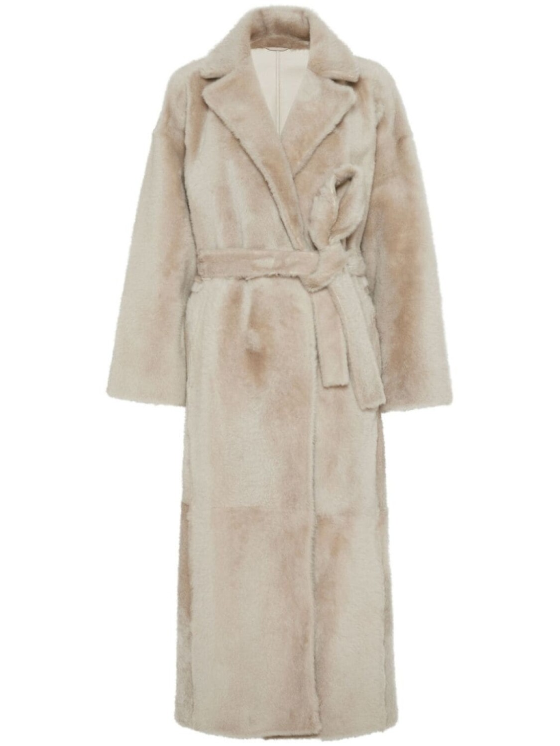 

Шуба из овчины Brunello Cucinelli, нейтральный цвет