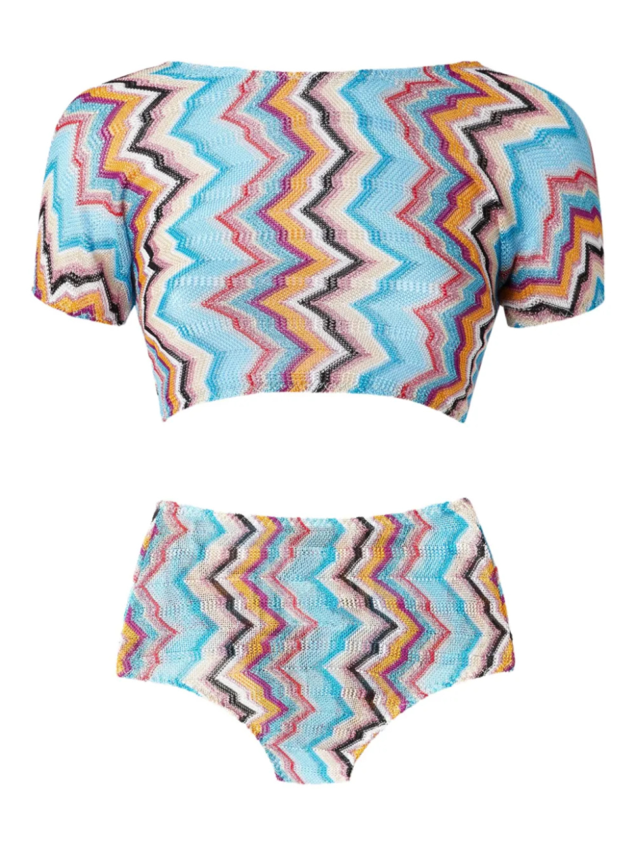 

Бикини с зигзагообразным узором Missoni, синий