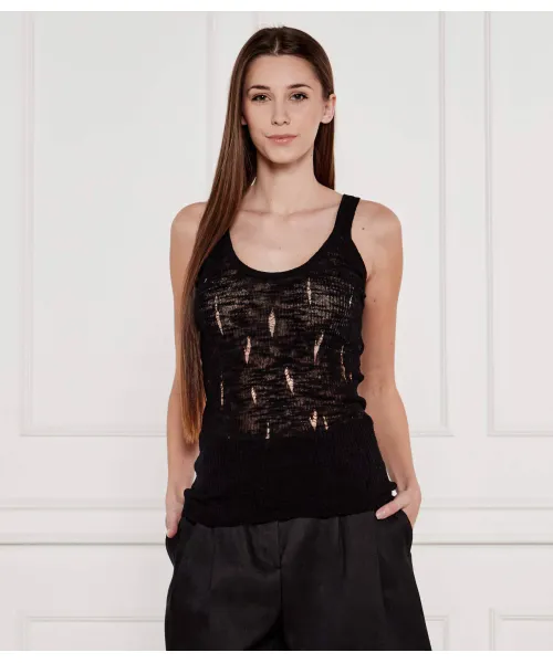

Топ Серхио Slim fit Pinko, черный