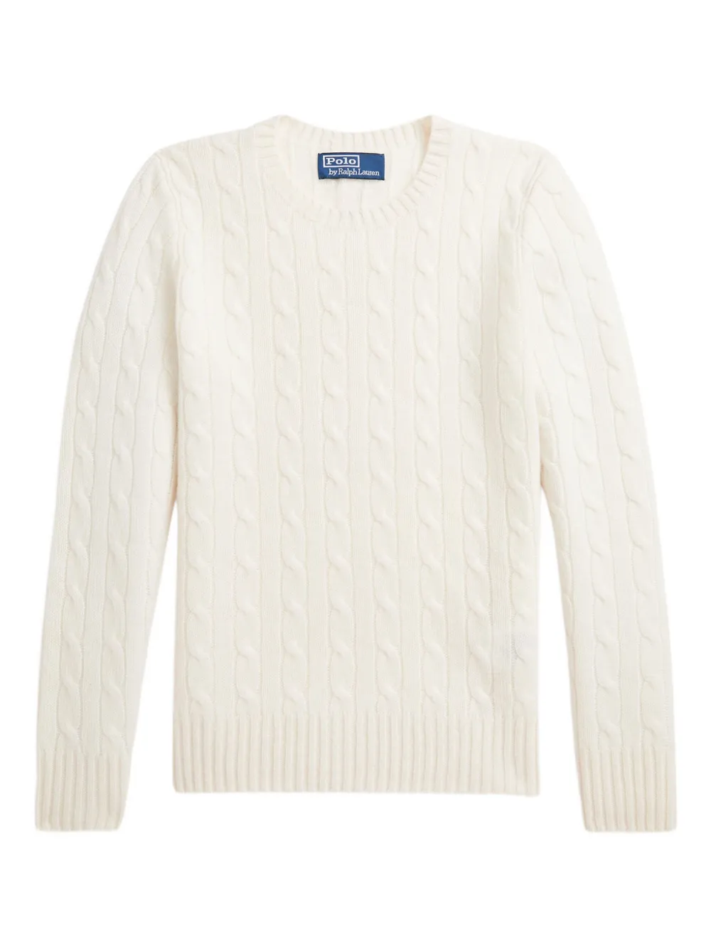 

Кашемировый свитер фактурной вязки POLO RALPH LAUREN KIDS, белый