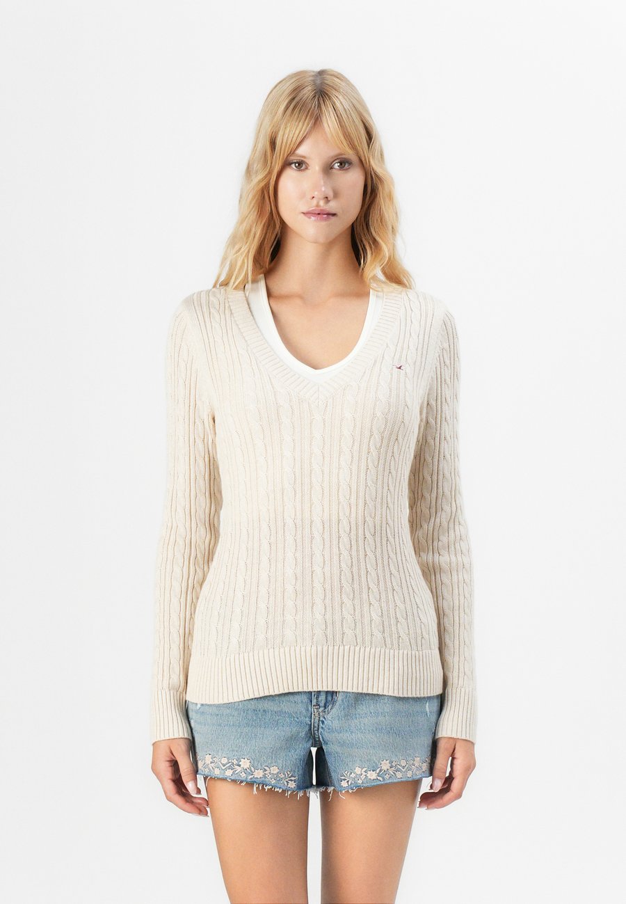 

Джемпер Hollister Co. ICON V NECK , Beige
