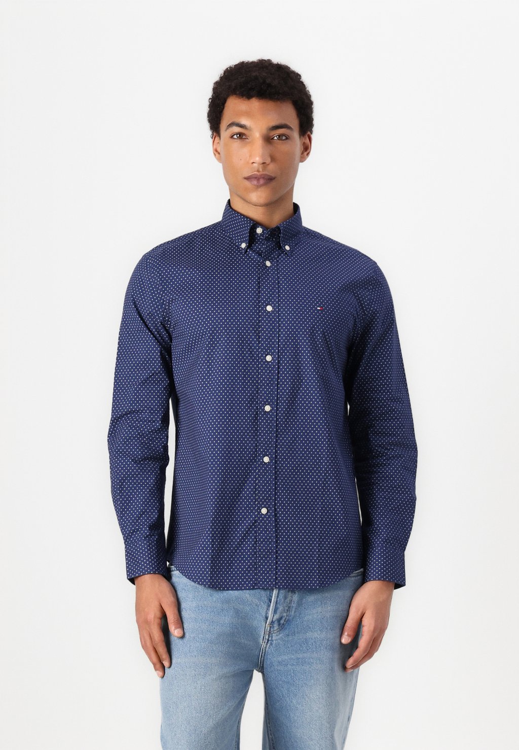 

Рубашка FAKE SOLID SHIRT Tommy Hilfiger, синий