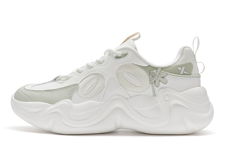 

Кроссовки XTEP Lifestyle Shoes Women's Low-top Sail White/clotted Green, белый