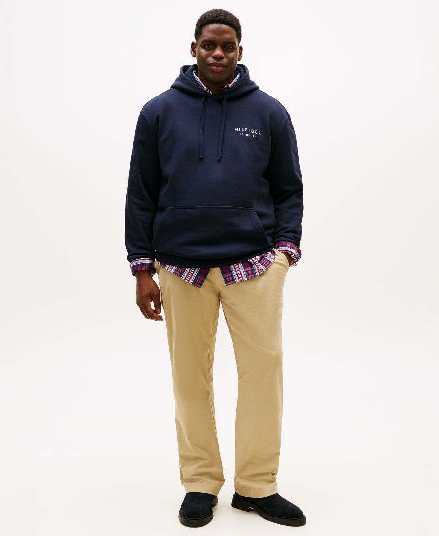 Мужская толстовка с капюшоном больших размеров Tommy Hilfiger, Desert Sky — фото 2