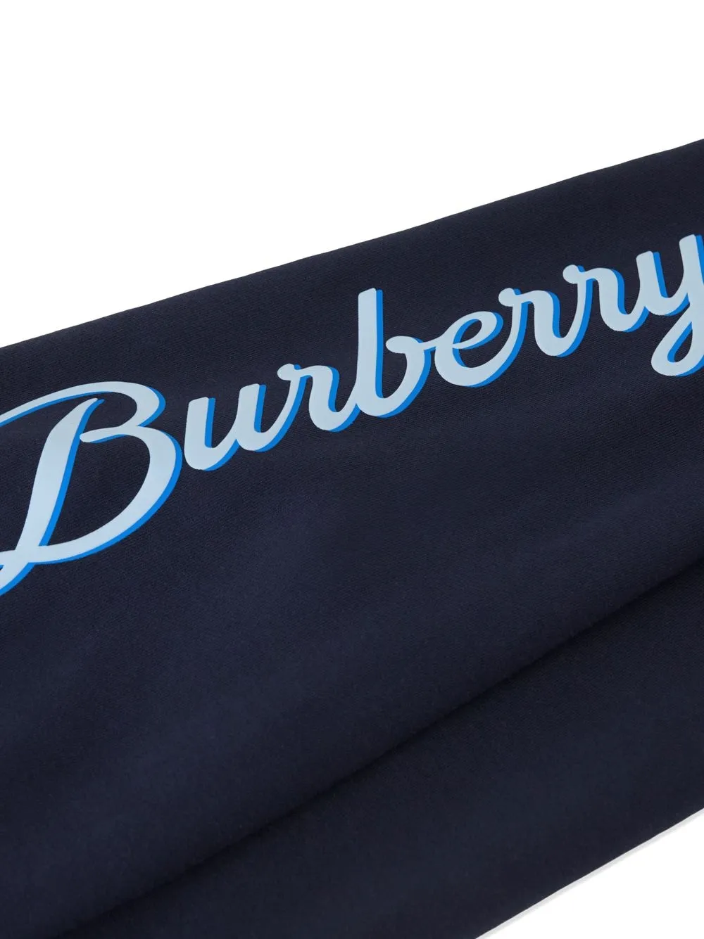 Спортивные брюки с принтом BURBERRY KIDS, синий — фото 3