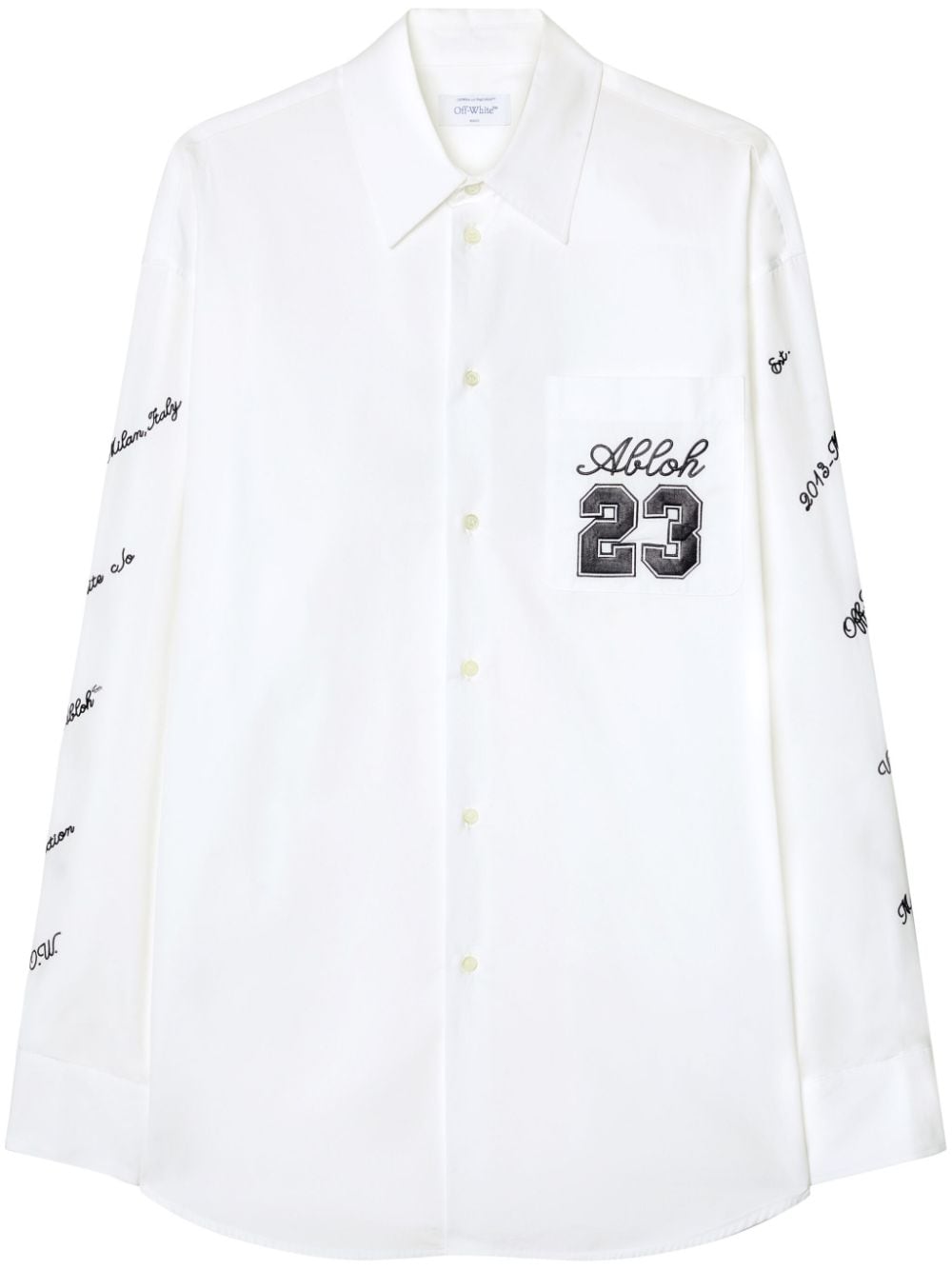 

Мужская рубашка цвета слоновой кости Off-White
